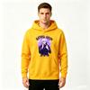 Men Anime Satoru Gojo Print Pullover Hoodie Casual Long Sleeve Sweatshirt for Daily Wear