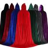 Cape à Capuche Dorée en Velours pour Adulte (Taille L) pour Halloween, Mascarade ou Spectacle