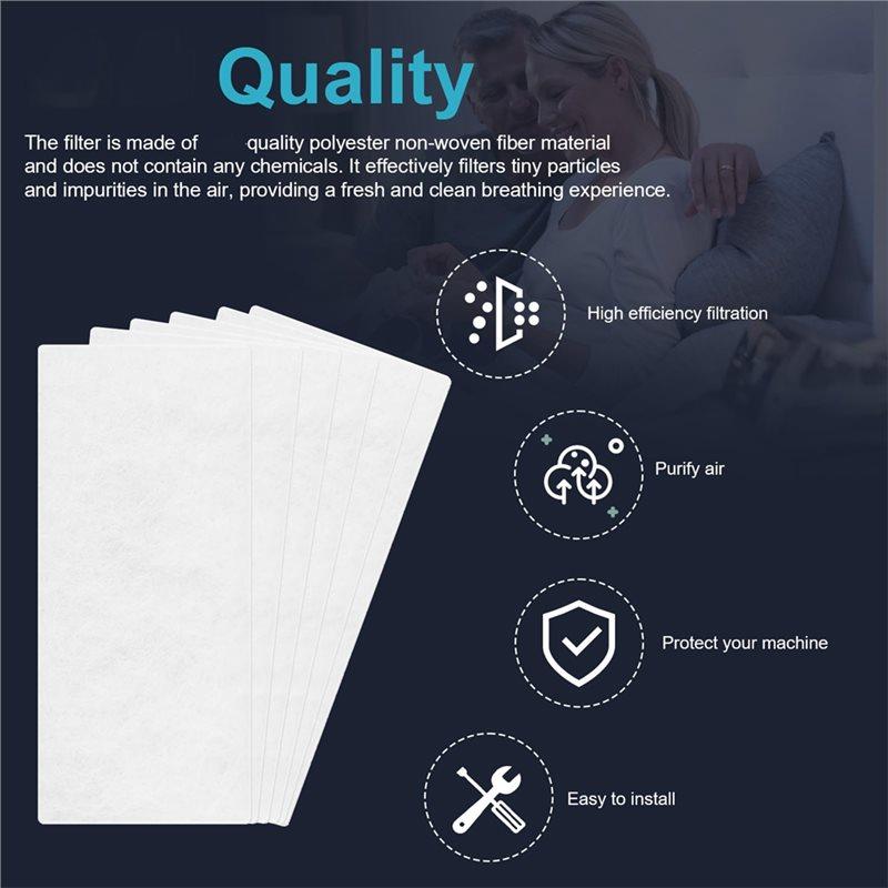 100 ks filtrů pro CPAP - Kompatibilní pro řadu Resmed Airsense 11 - Jemné jednorázové náhradní filtry pro CPAP přístroje