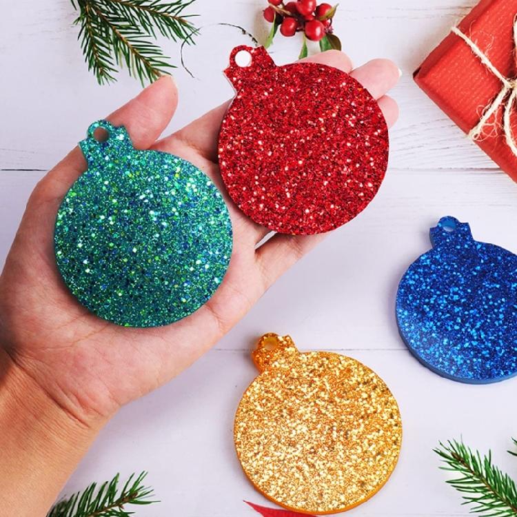 Resin Silicone Circle Keychain Molds Christmas Ornament Molds for Jewelry Making