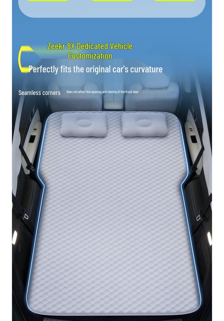 Zeekr 8X Rear Seat Sleeping Pad: Inflatable Car Mattress for 26 Models