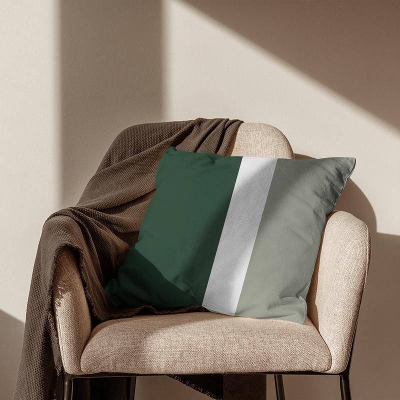 New Green Geometric Pillowcase Houndstooth Lattice Antler Plaid Sleeping Pillow Cover