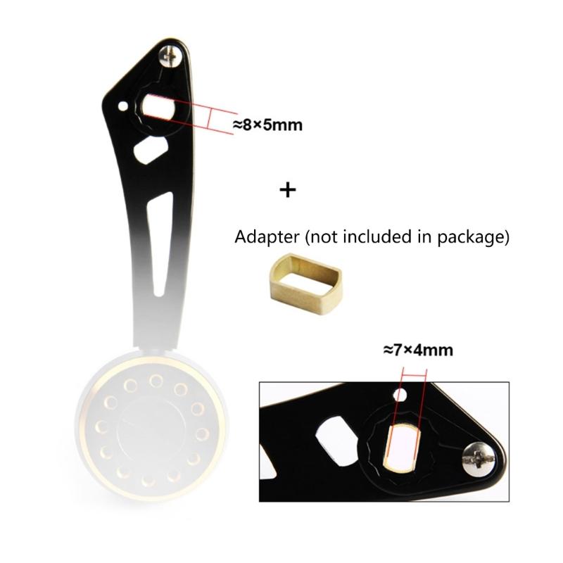 Fishing Reel Handle Power Handle Baitcasting Metal Knob Jigging Grip with Fitting Replacement Part for Low Profile Reel