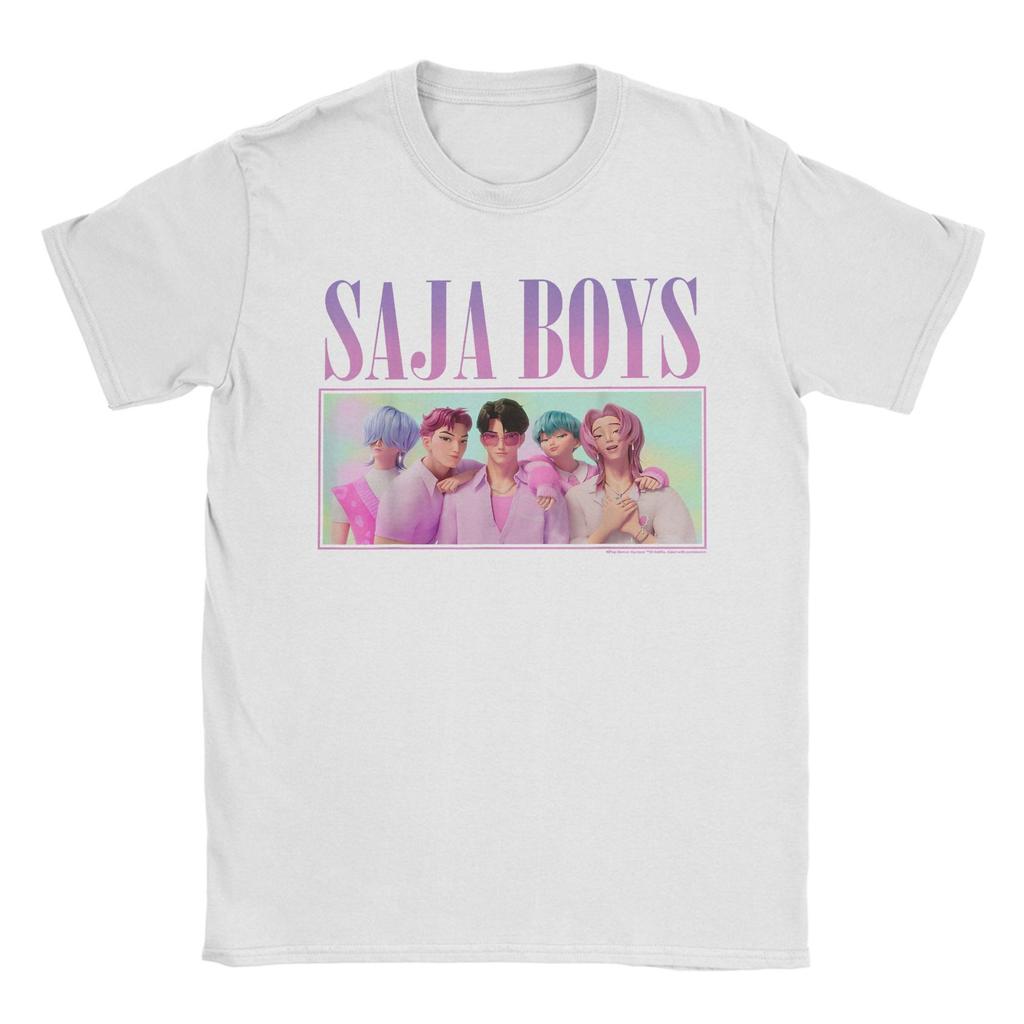 Men's T-shirts Kpop Demon Hunters Saja Boys Group Men's T-shirt
