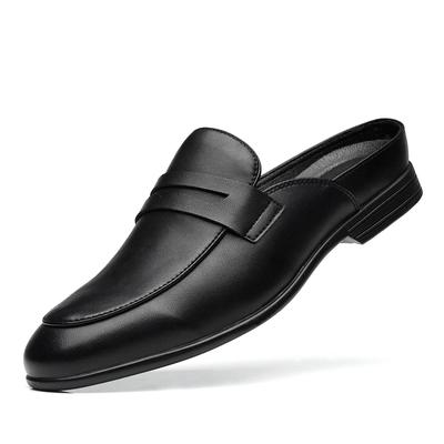 ModaLato Biznesowe Męskie Buty Codzienna Moda Męskie Mokasyny Prawdziwa Skóra Półpantofel Oddychające Wsuwane Miękka Podeszwa Buty Mokasyny