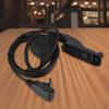 D Type Ear Hanger with PTT MIC for Motorola Xpr 6300 6350 6550 6580 7550 P8200 8268D