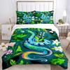 3pcs Snake Print Duvet Cover Set -Includes 1 Duvet Cover and 2 Pillowcases, No Quilt Core, All-Season Home Decor  Yy251111097