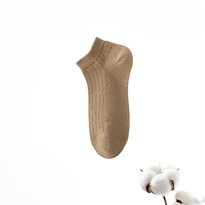 Men's Pure Cotton Anti-odor Summer Lightweight Breathable Short-Sleeved Anti-Bacterial Sport Sock