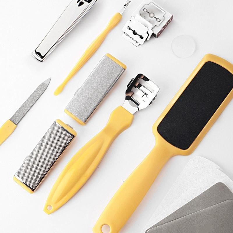 8/10 Pieces Foot Pedicure Set with Callus Remover Foot Files Foot Care Set Hard Skin Remover Set Feet Scrub for Daily