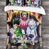 Anime Hunter X Hunter Bedding Set 3 Pieces Cartoon Duvet Cover Quilt Cover Japanese Manga Home Textiles Bedroom Decor