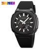 SKMEI 2091 Fashion Classic Men Silicone Strap Wristwatches Dual Time Led Analog Waterproof Digital Sports Luminous Hands Watches
