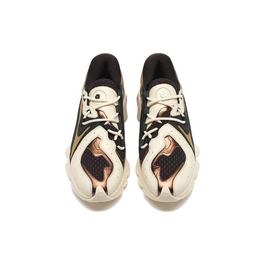 Li-Ning 1990 Versatile Comfortable Non-Slip Wear-Resistant Lightweight Low-Top Sports Casual Shoes Men Sneakers Black Brown ALFS175-4