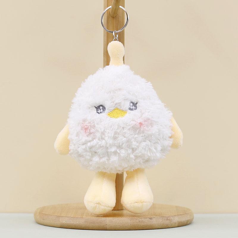 

Cute Q Plush Egg Hanging Toy Wedding Gift Soft Duck Pig Panda Dolls Bear White Duck