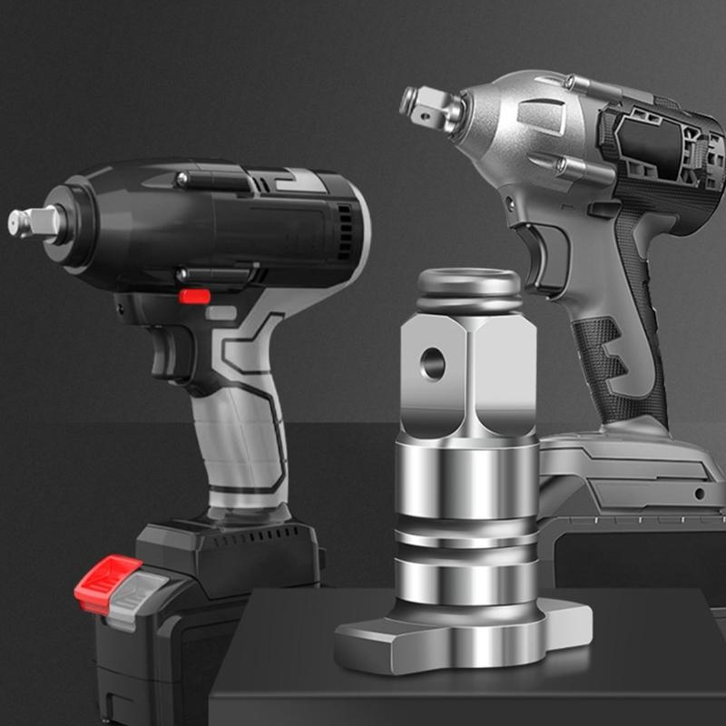 Elektrischer Schraubenschlüssel Adapter Zufuhr Steckschlüssel Bohrer T-förmiger Steckschlüssel Vierkantwelle Doppelfunktionale Vierkantwelle