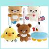 Rilakkuma Touch Pixel Plüsch-Schlüsselanhänger mit niedlichem Erdbeerhelden – für Sammler und als Geschenk