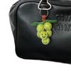 Grape Wool Felt Pendant Bag Charm Keychain Decoration