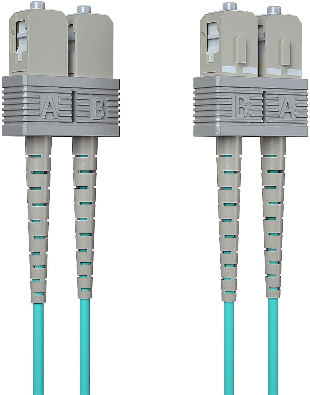 

10Gtek OM3 Multimode Duplex Fiber Optic Cable 3m SC/SC 10Gb/Gigabit 50/125m