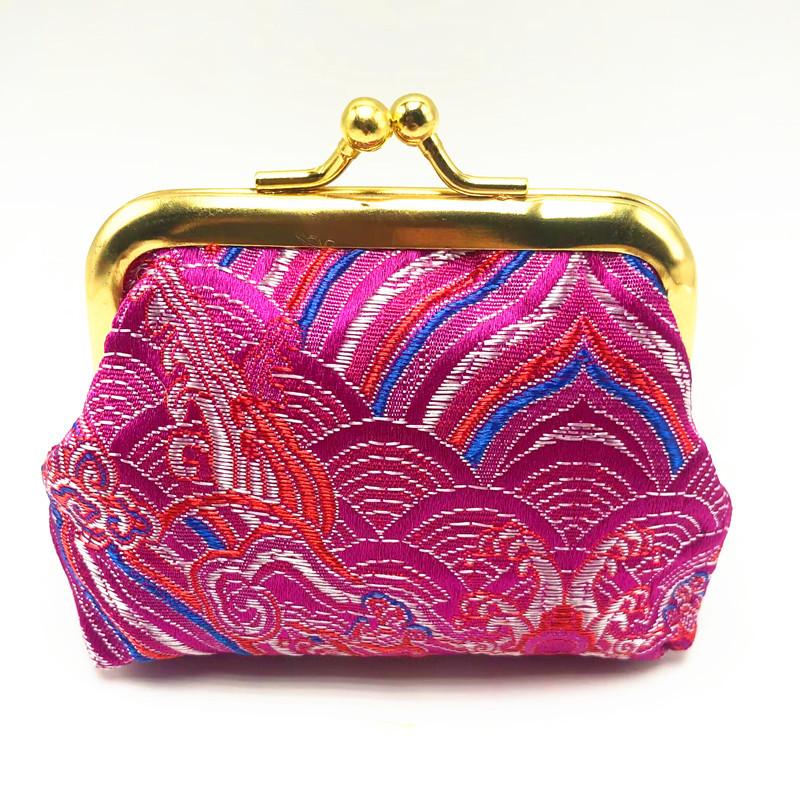 Jiangya pattern change bag women's short silk fabric coin key storage bag children's small gifts