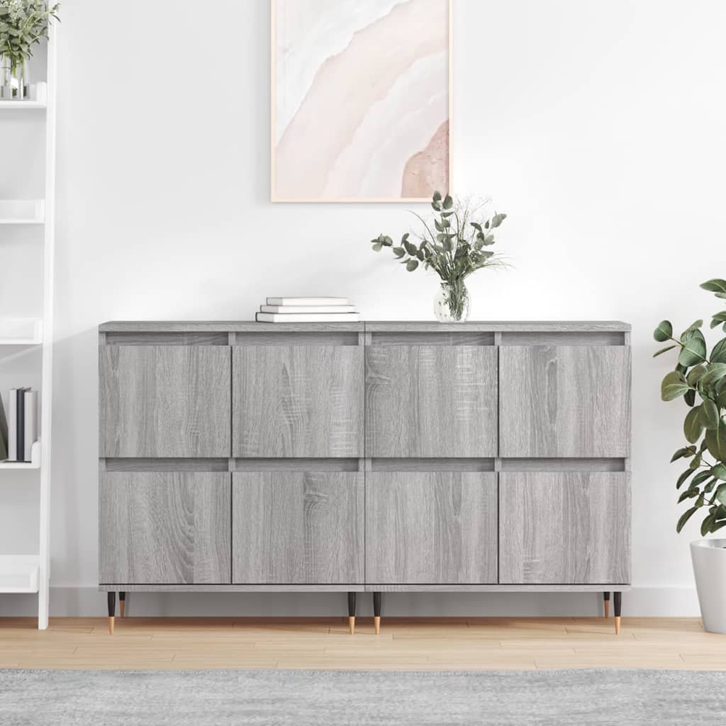 Sideboards 2 pcs Grey Sonoma Particleboard