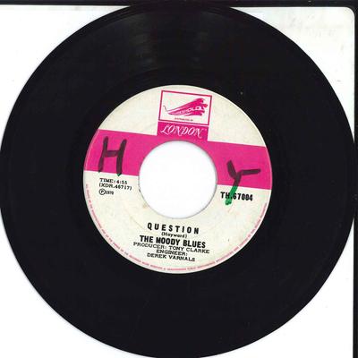 7inch Record MOODY BLUES - Question TH67004 Threshold 1970 Canada Rock Used