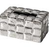 Electroplated Ceramic Tissue Box Creative Napkin Tissue Holder Nordic Home Decoration Art Living Room Tissue Storage Box