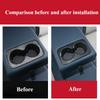 For BYD Yuan Plus Atto 3 2022Car Rear Water Cup Decoration ABS Carbon Fiber Pattern Armrest Box Water Cup Panel Decoration Frame