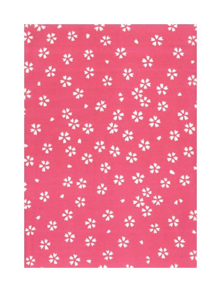 Tenugui hand Made in Asahi Sakura Niwa-zome (Japanese towel) - Chu-sen dyeing, 100% cotton, Japan,