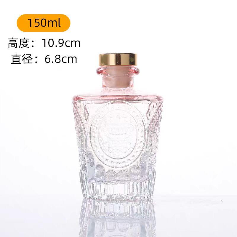 European Multicolor Vase Glass Flower Pot Basket Bottle Decoration Home Nordic Dry Transparent Hydroponic Small Bottle Gift