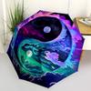 1PC Cosmic Yin Yang Symbol Automatic Open/close Umbrella with 8-Rib Structure for Women/Men, All-Season Use - Travel Essential, Stylish Accessory, Hig