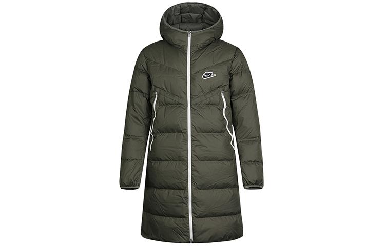 Nike Down Jackets Men s Army Green Hooded Moderate Other CU4409-380 M