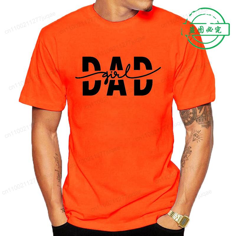 Girls Dad Graphic Tee T Shirts Tops Fashion Style Street Tshirt Vintage Men's Clothing Short Sleeve Tees Dad Papa T-Shirts Gifts