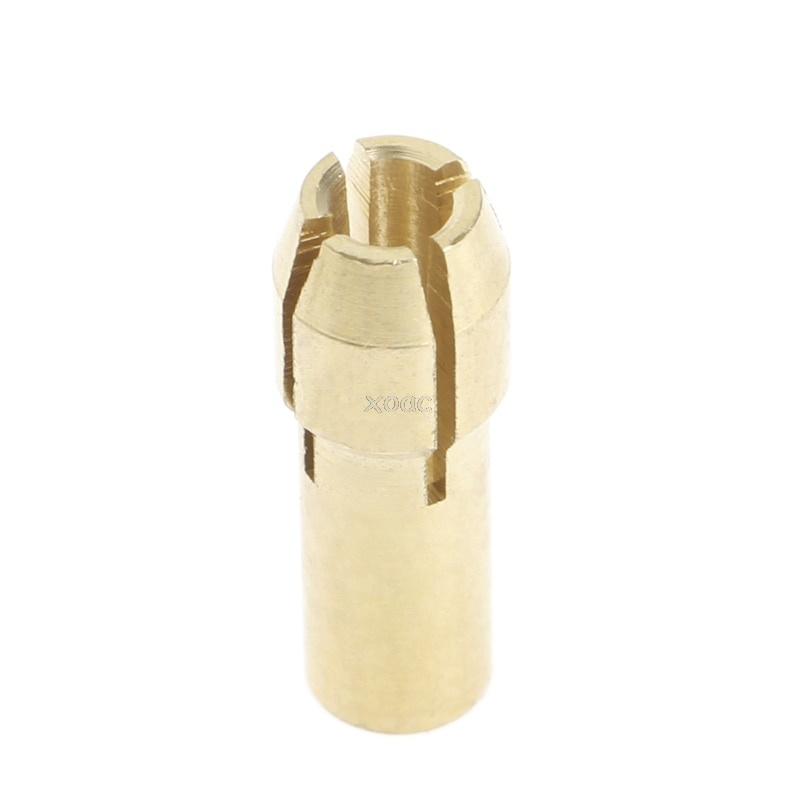 7pcs/lot Dremel Brass Collet 1.0/1.6/2.0/2.4/3.0/3.2 +dremel Check M8*0.75 Fits Dremel Rotary Tools Dremel Accessories A25