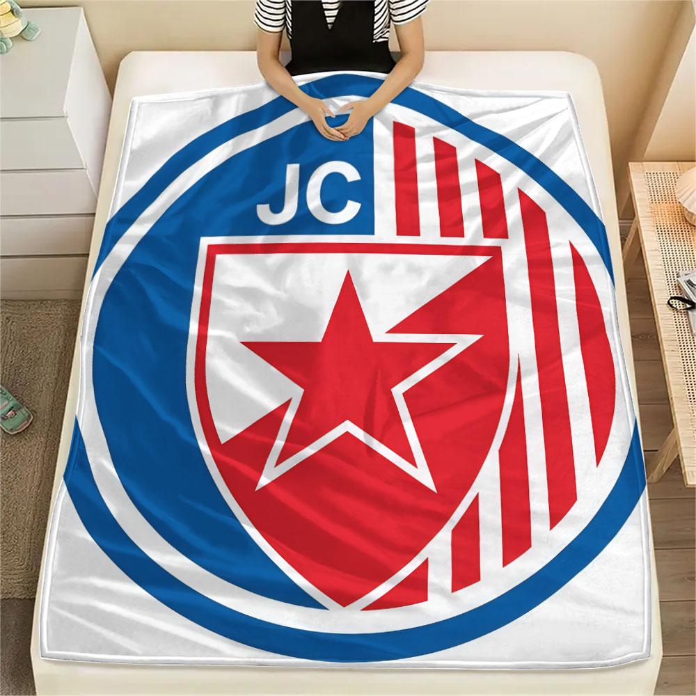 Crvena Zvezda Logo FlAannel Blanket, High Quality Comfortable for All Seasons, Home Decor, Warmth and Comfort