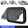 20 X 12 Inch RV Push Out Window with Hydraulic Support Rod Fixing Frame Rainproof Rounded Corner for Campervan