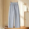 Spring 2026 Red Rhinestone Wide-Leg High-Waist Sweatpants for Women