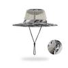 Summer Camouflage Bucket Hat Outdoor Breathable Mesh Sunshade Hat Men's Panama Hat Bucket Hat Travel Camping Climbing Fishing Cap UV Protection Hat