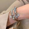 New Chinese Style Butterfly Ceramic Beaded Braided Bracelet for Women Retro Chinese Style Bracelet Ethnic Style Hand Jewelry