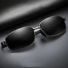 Men's Photochromism Sunglasses Men Metal Material Frame Rectangular Sun Glasses Night Fishing Driving Eye Wear UV400 Protection Gafas De Sol