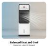 Tall Heat Fan with Remote Control Clear Digital Display, Quiet LowProfile, for Living Room