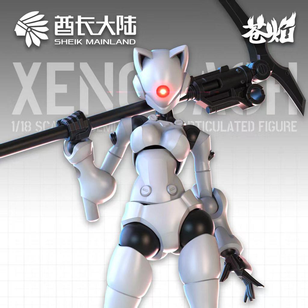 SHEIK MAINLAND 3MIN PROJECT Swift Female Mutant 3.75 inch 1/18 Action Figure Super Movable DIY Assembly Collectible Model Gift