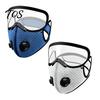 Maschera Antipolvere per Lavori in Giardino 2 Pezzi Maschera, Traspirante Riutilizzabile Filtro al Carbonio Viso Regolabile Anti-inquinamento Imbottitura con Occhiali Lavorazione del Legno Edilizia