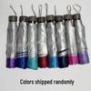 UV Black Glue Automatic Three-Fold Sun/Rain Dual-Use Umbrella with Logo Printing - Sun Protection & Rain Shield