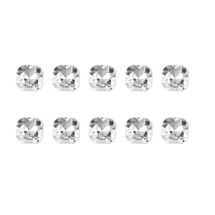 10x Irregular Shape Nail Charms Nail Rhinestones Clear Nail Crystal Gems Charms