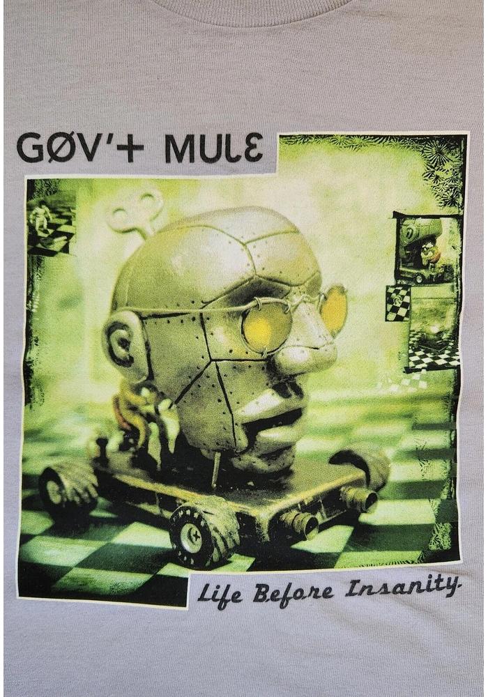 Gov’t Mule Life Before Insanity 2000 Tour T Shirt White Color 1side Unisex T-Shirt
