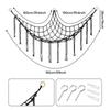 Colorful Tassel Cotton Rope Hanging Toy Storage Net for Kids' Room