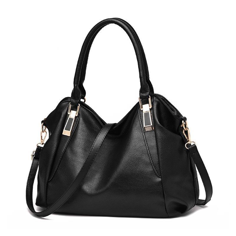2026 Fashionable Soft Leather Handbag Large Capacity Women's Bag Middle-aged Women's Single Shoulder Messenger Bag