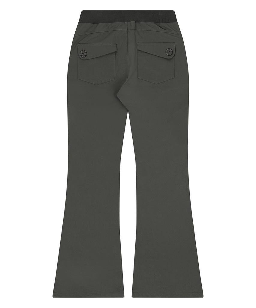 LUVISTRUE El Ribbon Bootscut Pants(Charcoal)