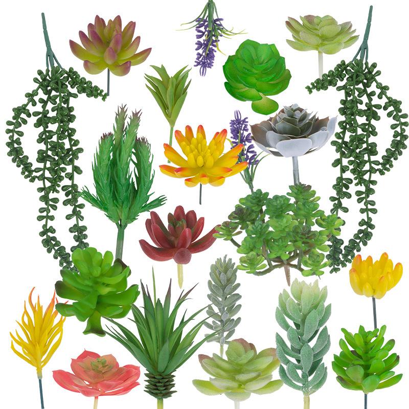 Set0873 Simulation Succulent Plant Set Mixed With Home Bonsai Shopping Mall Decoration Shooting Props