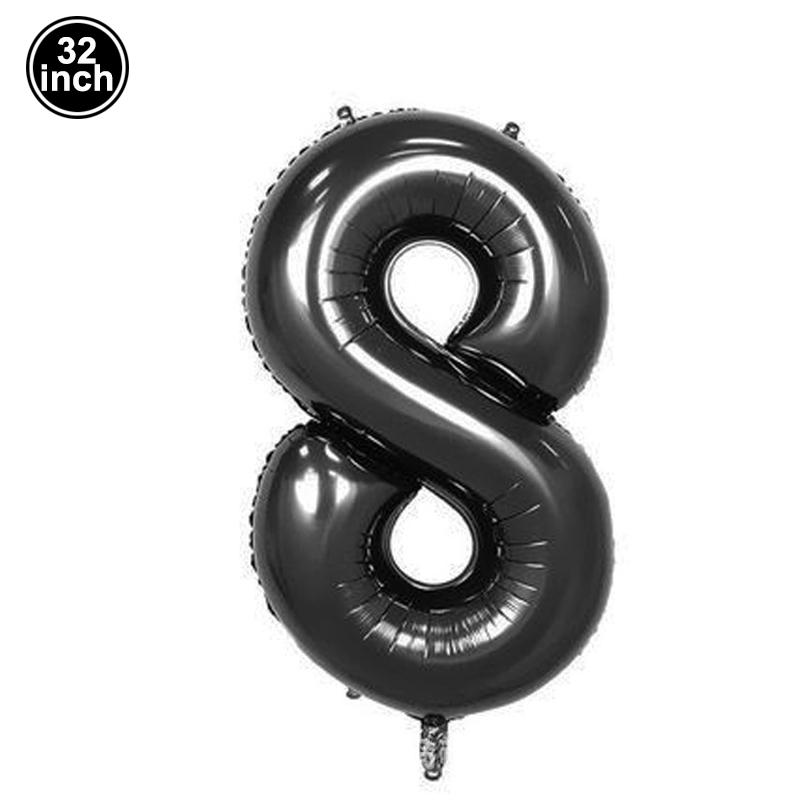 Multi Color Large Numbers 1 Balloon 32Inch 1 2 3 4 5 6 7 8 9 Birthday Ball Red Digit Bachelorette Balloons Figure Golob Balloons