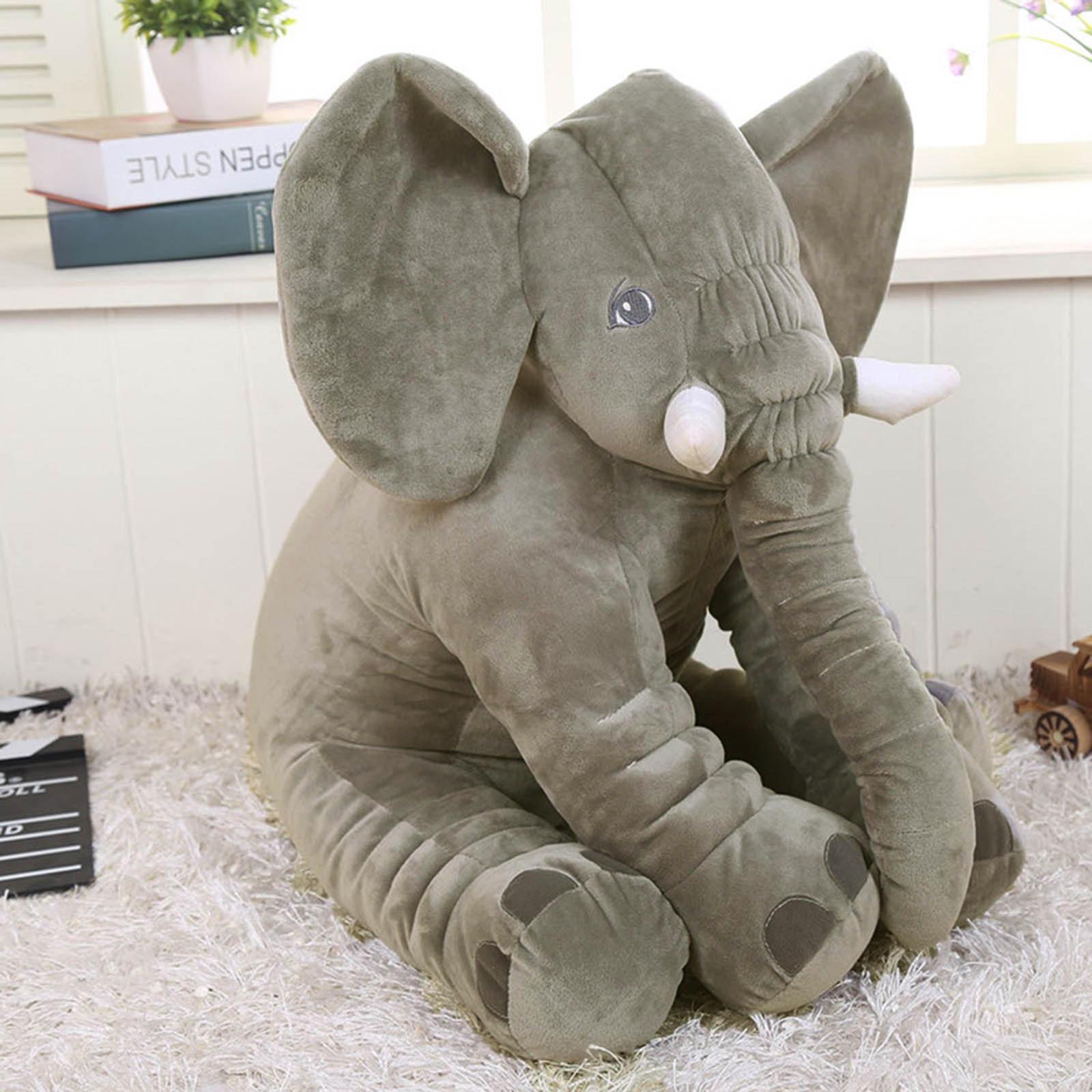 

Мягкая плюшевая игрушка слона, кукла очень большого размера, 24 дюйма One Size